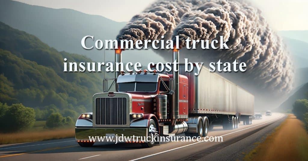 Commercial truck insurance cost by state